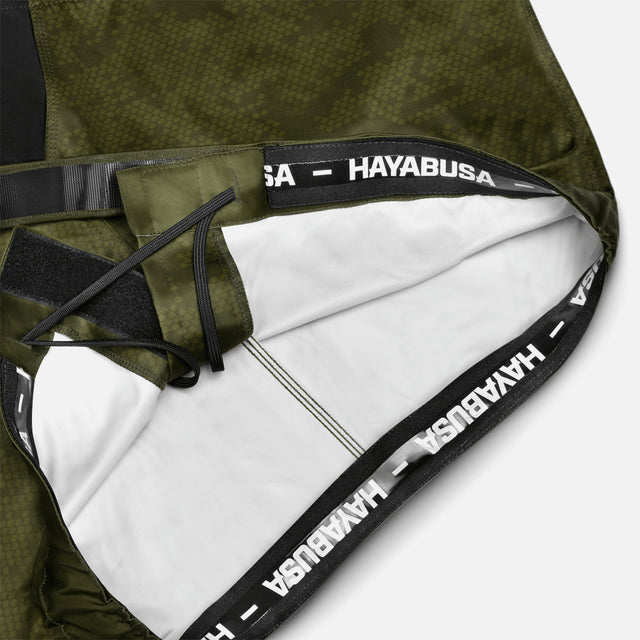 Pantaloncini MMA Hayabusa Hex Mid-Thigh - Verde