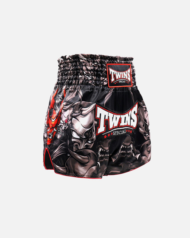 Twins Muay-Thai-Shorts TTBL Kabuki – Schwarz