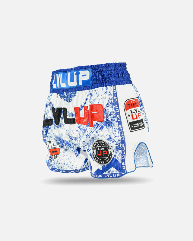 Calções de Muay Thai LVL UP Stadium – Azul