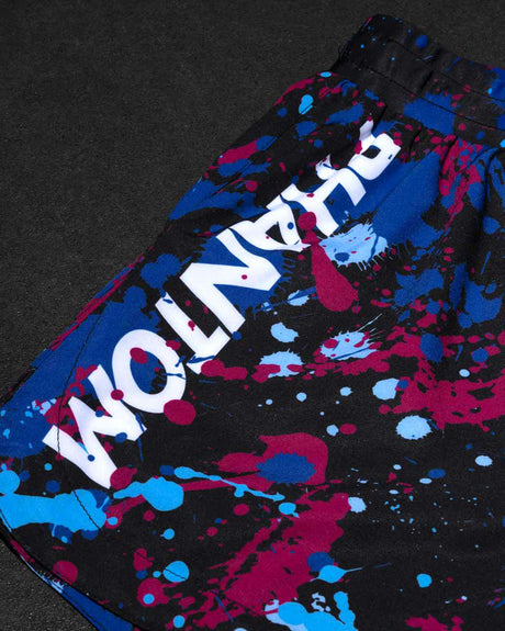Phantom Athletics MMA Shorts Fusion Splatter – Blue