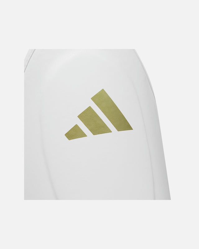 Espinilleras Adidas Speed Thai Shin-n-Step – Blanco/Oro