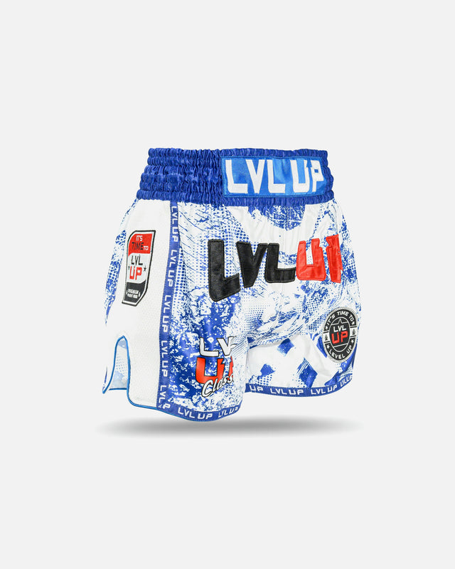 Calções de Muay Thai LVL UP Stadium – Azul
