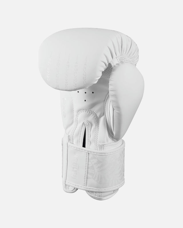 Mănuși de box Phantom Athletics Muay Thai – Alb Frost