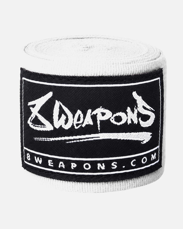Bandaje de box 8 WEAPONS – Alb