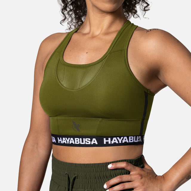 Bustier sport Hayabusa Crossback – Femei – Oliv