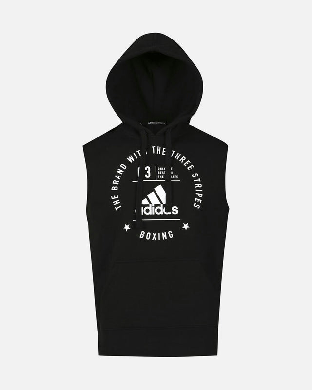 Adidas Sleeveless Hoodie Community Boxing – Black/White