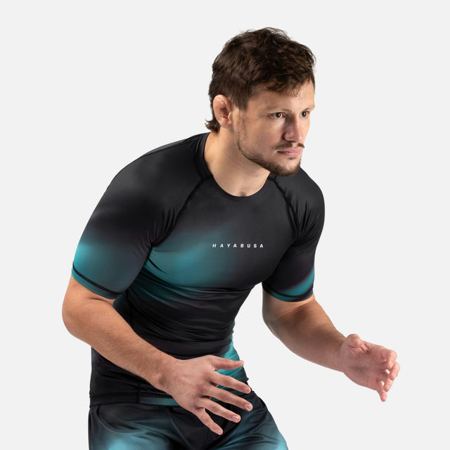 Rashguard Hayabusa Apex Nova Manches Courtes – Turquoise