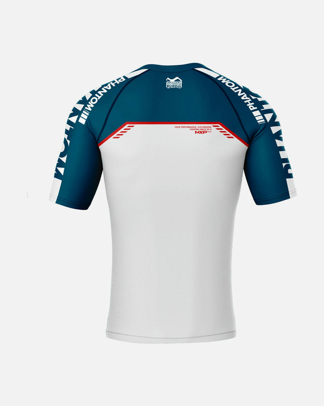 Rashguard Phantom Athletics EVO Apex Krátké rukávy – Modrý