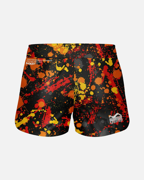 Phantom Athletics MMA Shorts Fusion Splatter - Rood