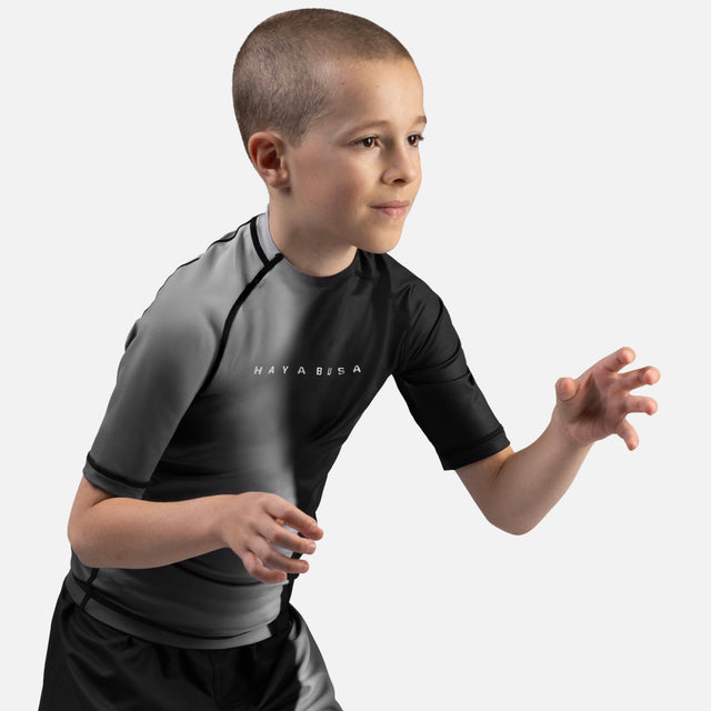 Hayabusa Rashguard Apex Nova Short Sleeve Kids – Black