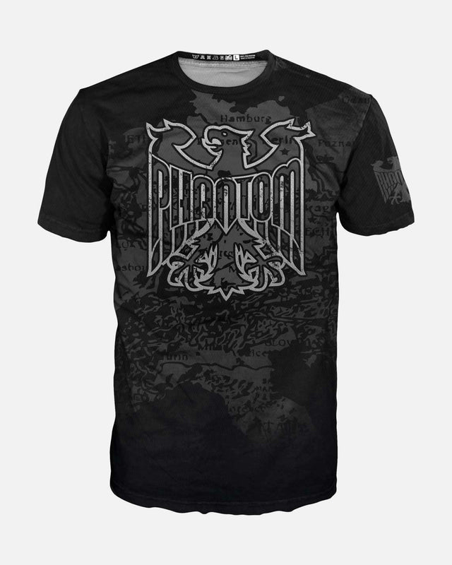 Tricou de antrenament Phantom Athletics EVO Germany Silver Eagle – Negru/Gri