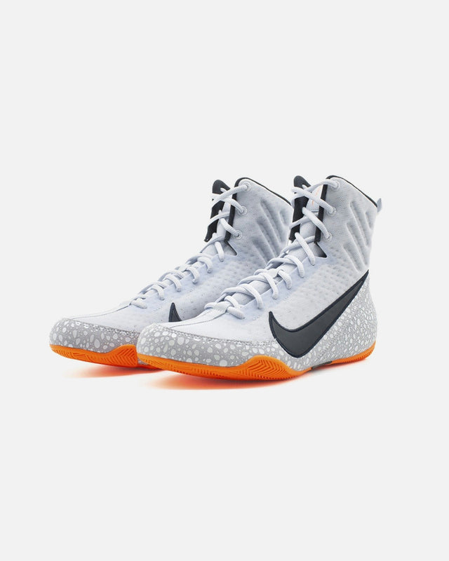 Botas de boxe Nike Machomai 3 SE – Prateado/Laranja