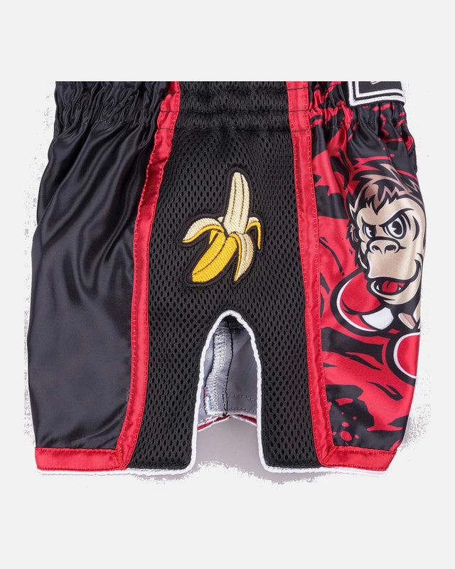 Pantalones de Muay Thai 8 WEAPONS Joe – Negro/Rojo