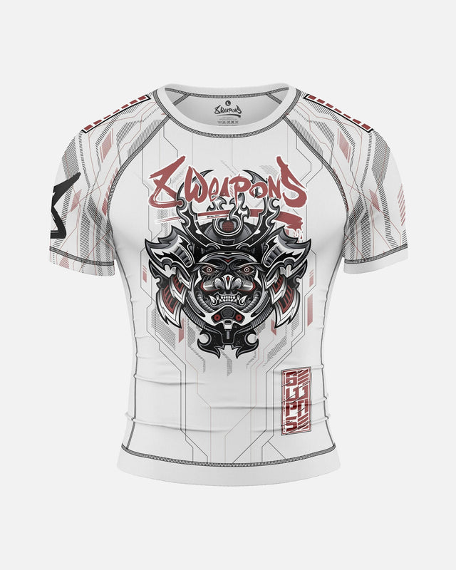 8 WEAPONS Rashguard Samurai 2.0 - Hvid/Rød