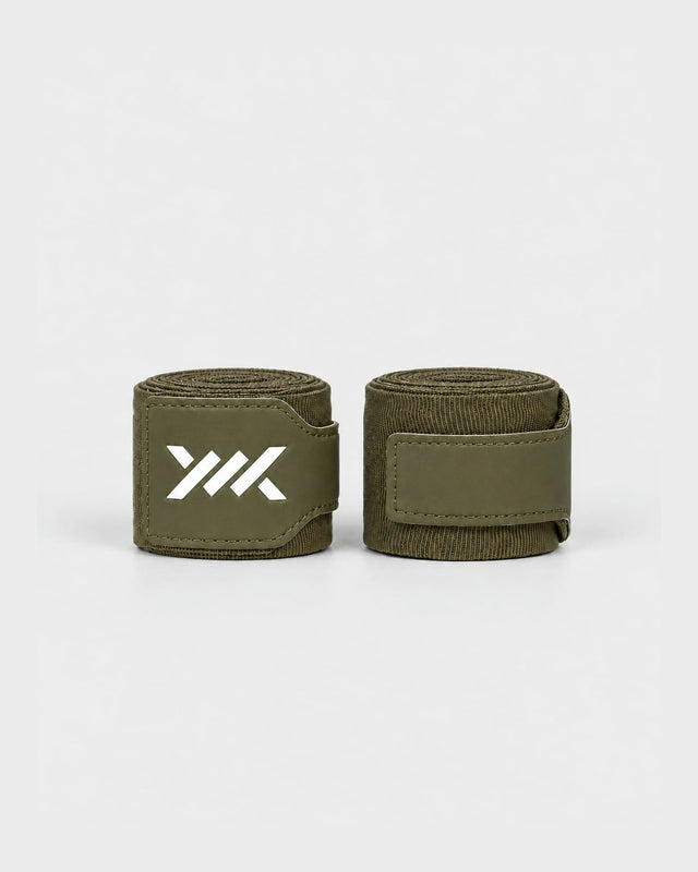 Boxerské bandáže Caged Essential – Khaki Zelené (včetně pytlíku na praní)