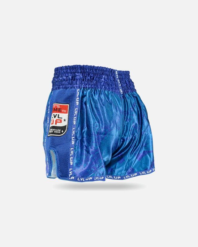 Pantaloncini Muay Thai LVL UP Stadium – Blu