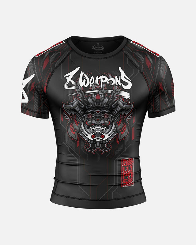 8 WEAPONS Rashguard Samurai 2.0 – Sort/Rød