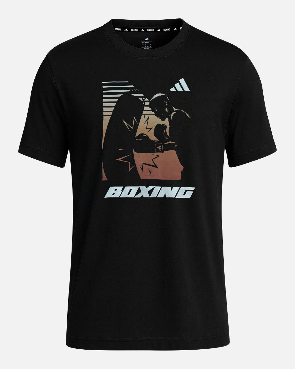 Triko Adidas Boxing Graphic Line – Černé