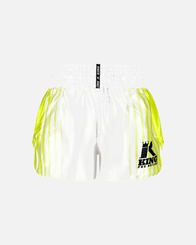 Shorts de Muay Thai King Pro Boxing Bloodline – Blanc