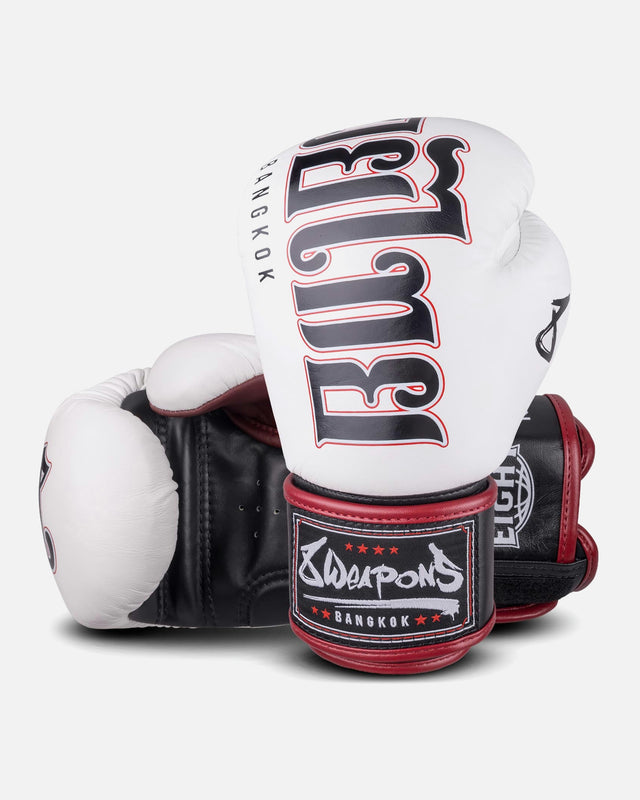 Guantoni da boxe 8 WEAPONS Bangkok – Bianco/Nero