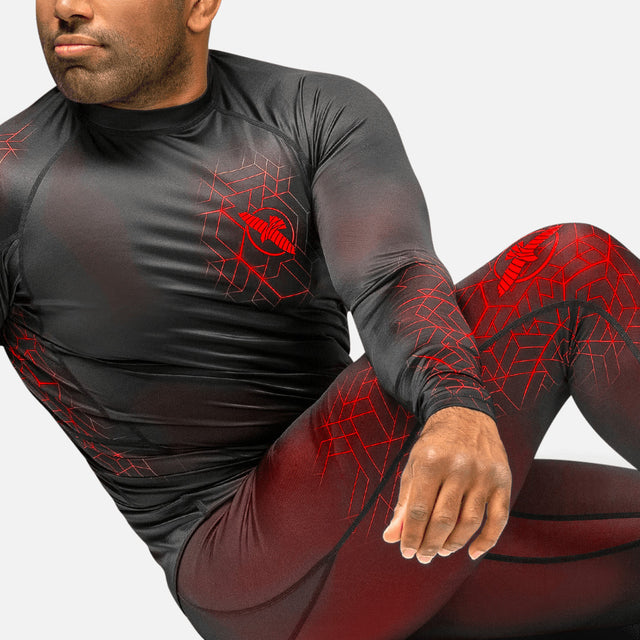 Mallas de compresión Hayabusa Geo – Rojo