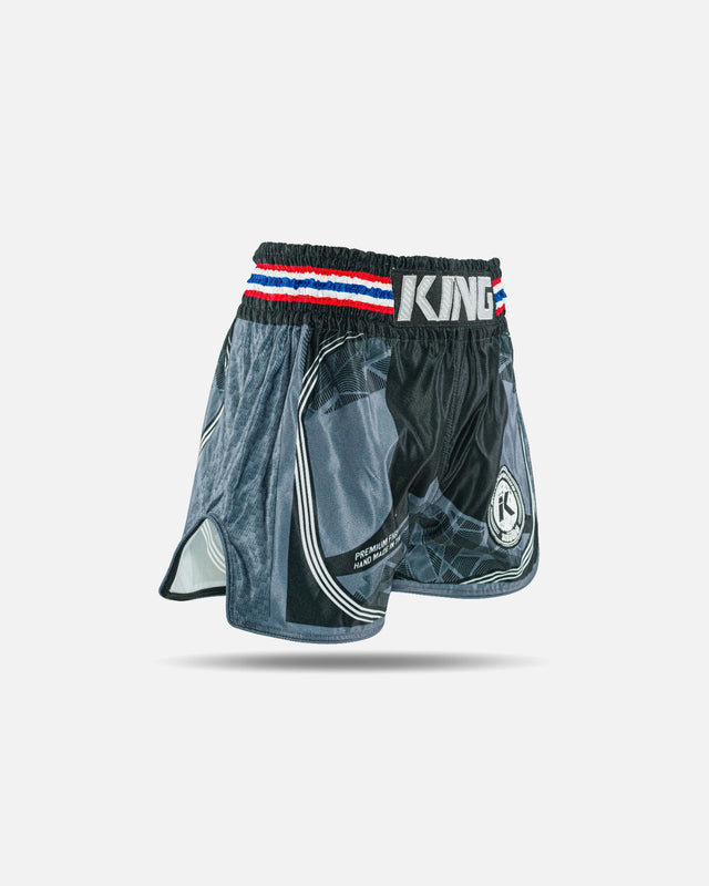 King Pro Boxing Pantaloncini Muay Thai Flag – Nero