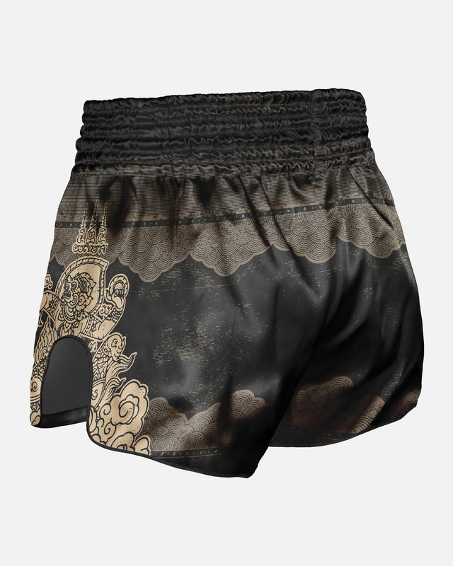 8 WEAPONS Muay Thai shorts Hanuman – Sort/Guld