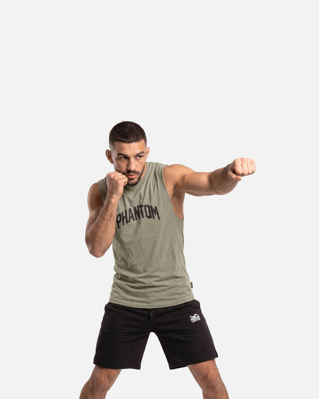 Phantom Athletics Ärmelloses Shirt Legacy – Saliegrün