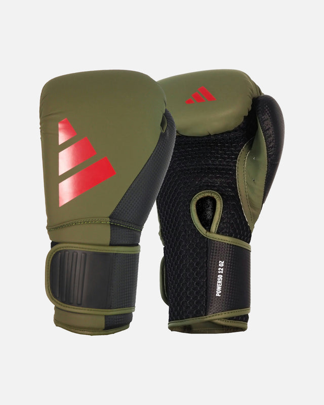 Guantoni da boxe Adidas Power 50 – Verde/Rosso
