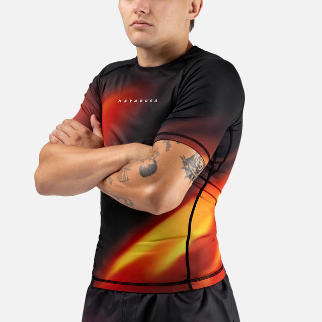 Rashguard Hayabusa Apex Nova Maniche Corte – Arancione
