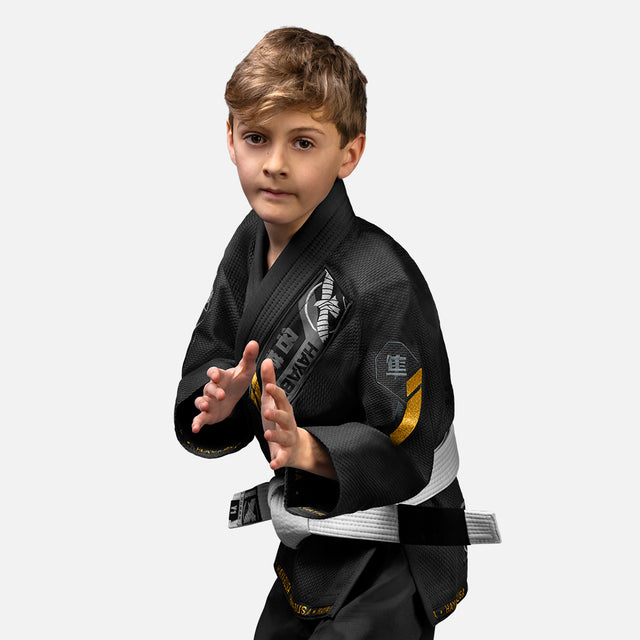 Kimono de BJJ Hayabusa Ascend Criança – Preto
