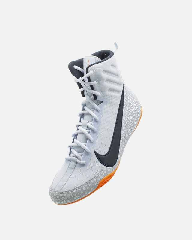 Botas de boxe Nike Machomai 3 SE – Prateado/Laranja