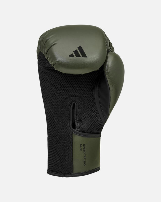 Gants de boxe Adidas Speed Tilt 200 – Vert olive/Noir