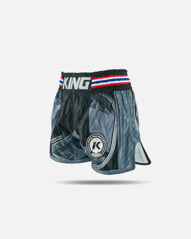 King Pro Boxing Pantaloncini Muay Thai Flag – Nero