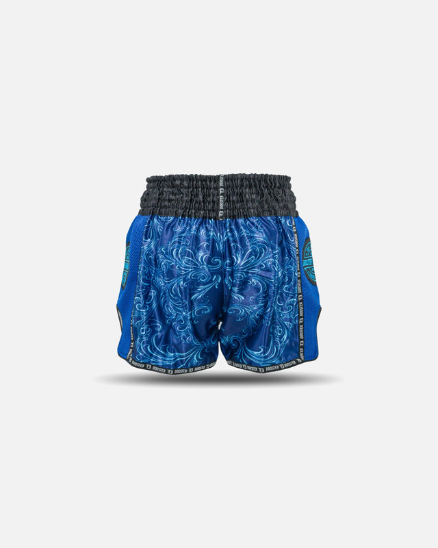 Shorts de Muay Thai Booster Medusa – Bleu