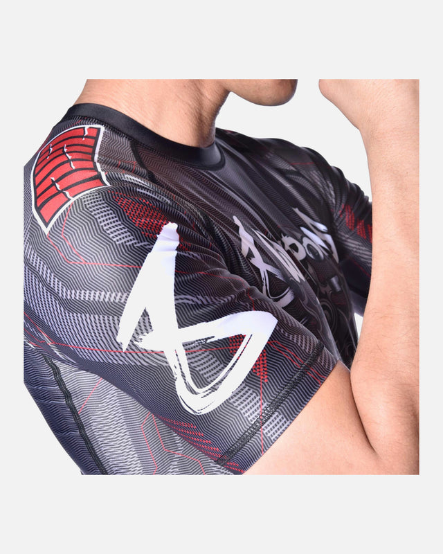 8 WEAPONS Rashguard Samurai 2.0 – Sort/Rød