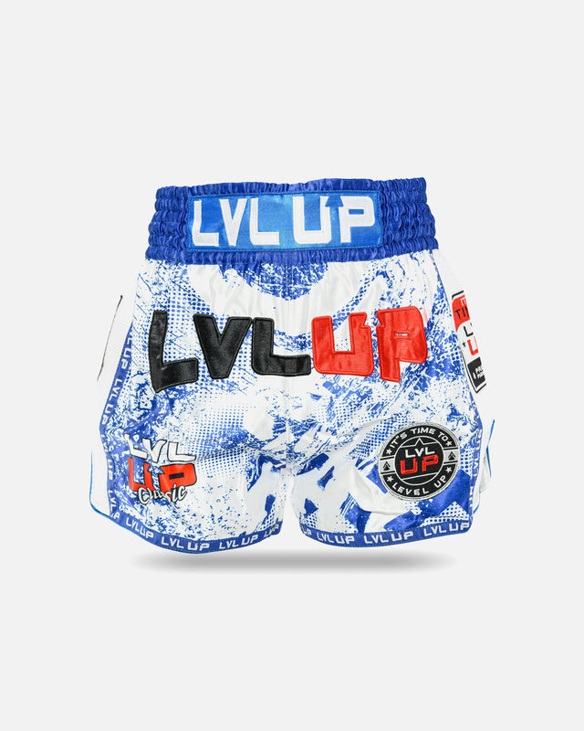 Calções de Muay Thai LVL UP Stadium – Azul