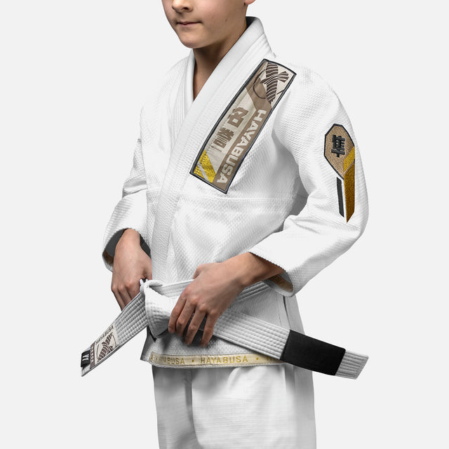 Hayabusa BJJ-gi Ascend til børn - Hvid