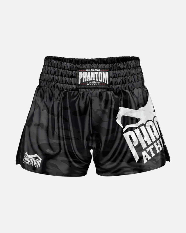 Pantaloncini Muay Thai Phantom Athletics Camo – Nero