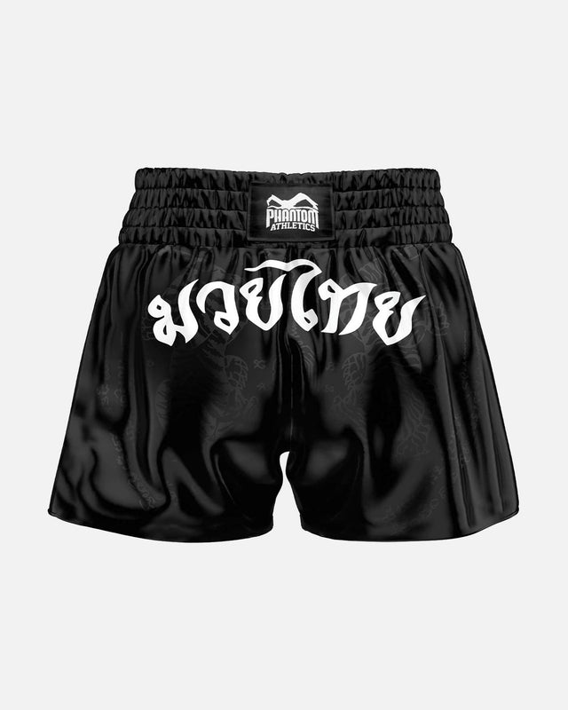 Calções de Muay Thai Phantom Athletics Sak Yant – Preto