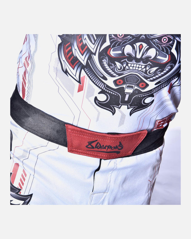 8 WEAPONS MMA Shorts Samurai 2.0 – White/Red