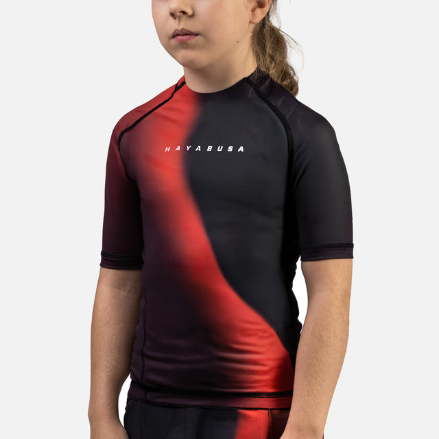 Hayabusa Rashguard Apex Nova Kurzarm Kinder – Rot