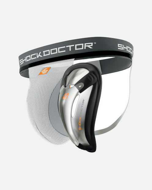 Coquilla Shock Doctor Core – Blanco/Gris