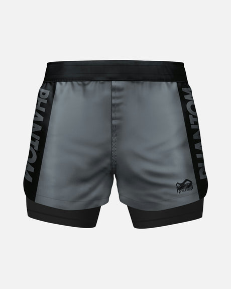 Phantom Athletics Compression Shorts & Spats Fusion 2in1 Apex - Grey