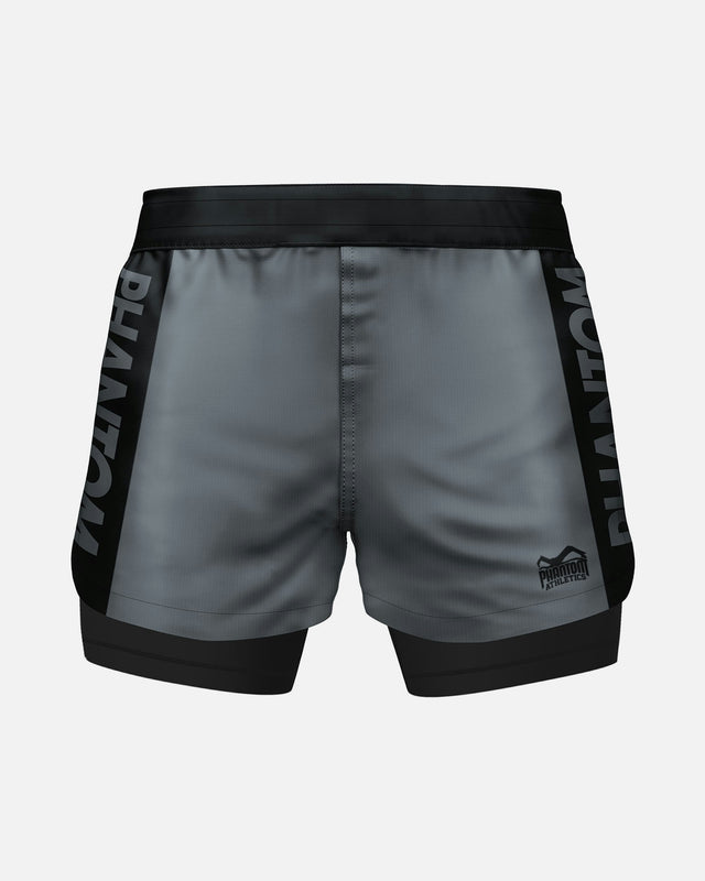 Phantom Athletics Compressie Shorts Fusion 2in1 Apex - Grijs