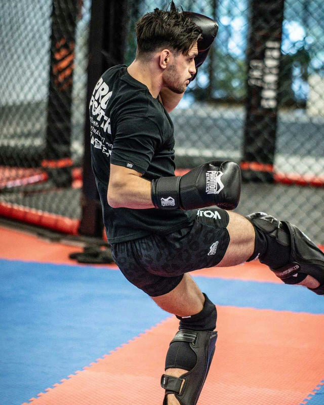 Pantaloni scurți MMA Phantom Athletics Fusion – Panther Negru