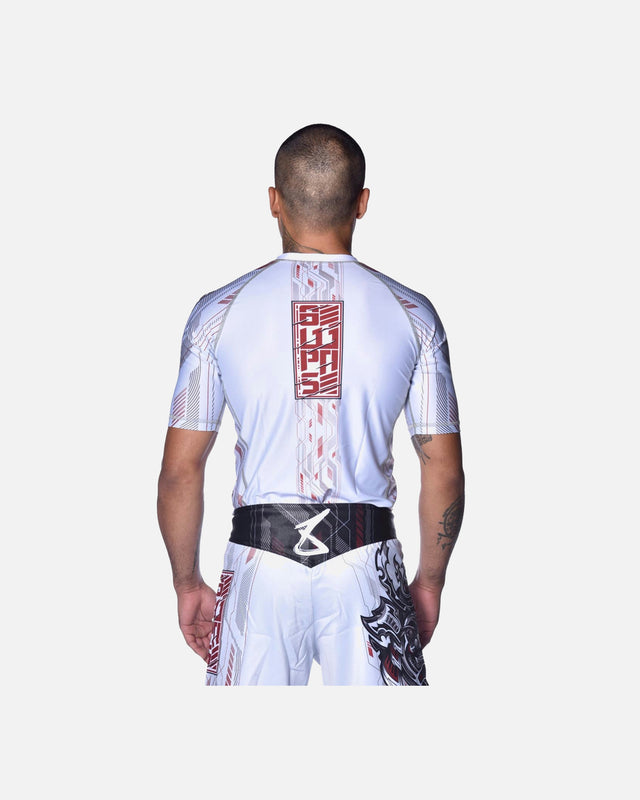 8 WEAPONS Rashguard Samurai 2.0 - Hvid/Rød
