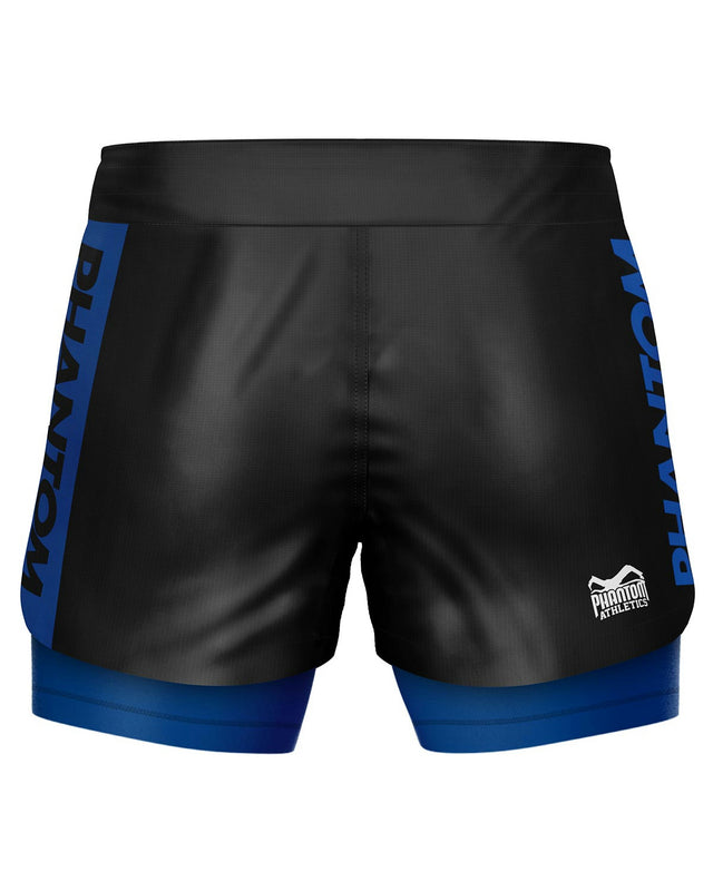 Pantaloncini a compressione Phantom Athletics Fusion-R 2in1 Ranked – Blu