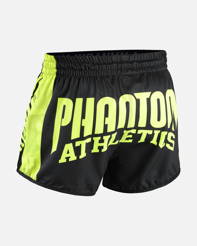 Spodenki Muay Thai Phantom Athletics Revolution – Czarne/Neon