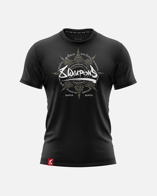8 WEAPONS T-Shirt 8 Ways Yant 2.0 - Sort/Sand